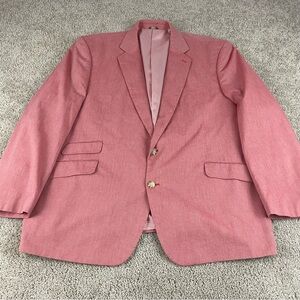 Oak Hill Blazer Mens 2XL 50 52 Dusty Rose Sport Coat Stretch Jacket Lined R1